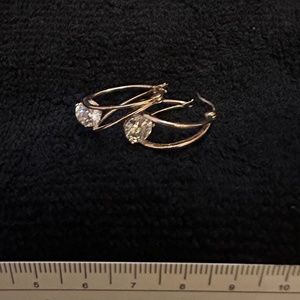 Rose Gold Diamond Earrings